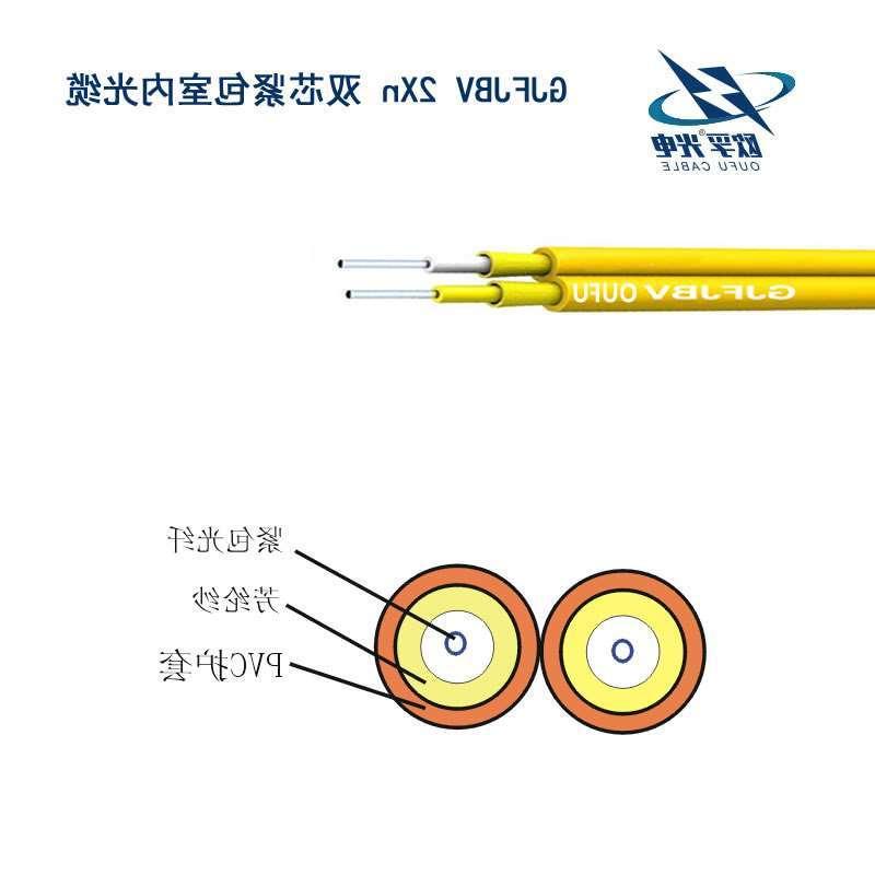 欧孚双芯紧包室内光缆(GJFJBV 2Xn) 室内双芯紧套GJFJBV光缆